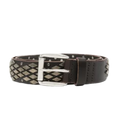 Abstract Snake Leather Belt