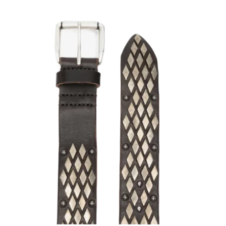 Abstract Snake Leather Belt