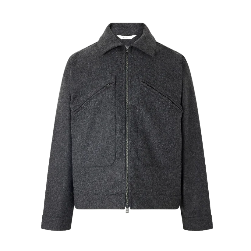 Cycling Wool-Blend Felt Jacket
