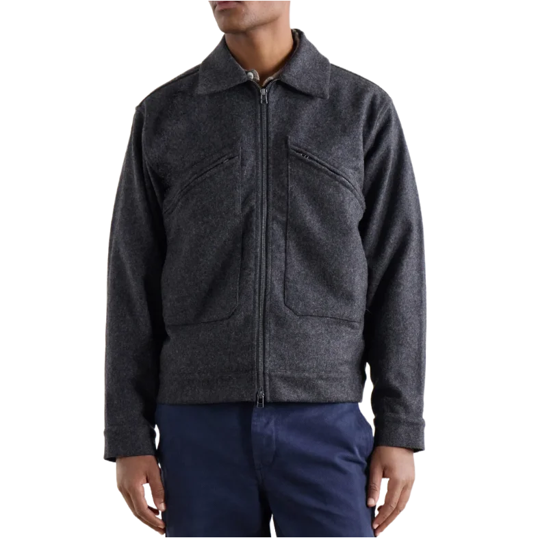 Cycling Wool-Blend Felt Jacket