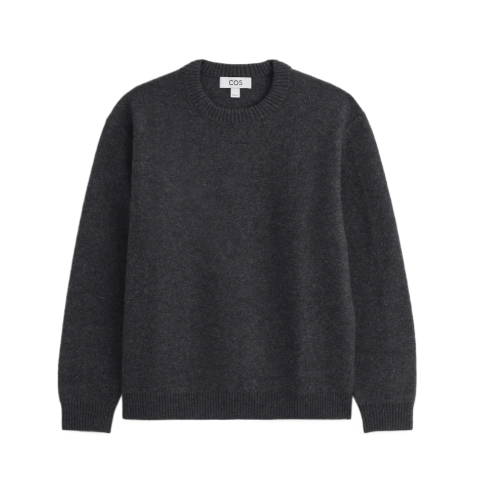 Boiled Merino Wool Crewneck Sweater