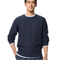 Washable 3D Knit Seamless Crew Neck Jumper