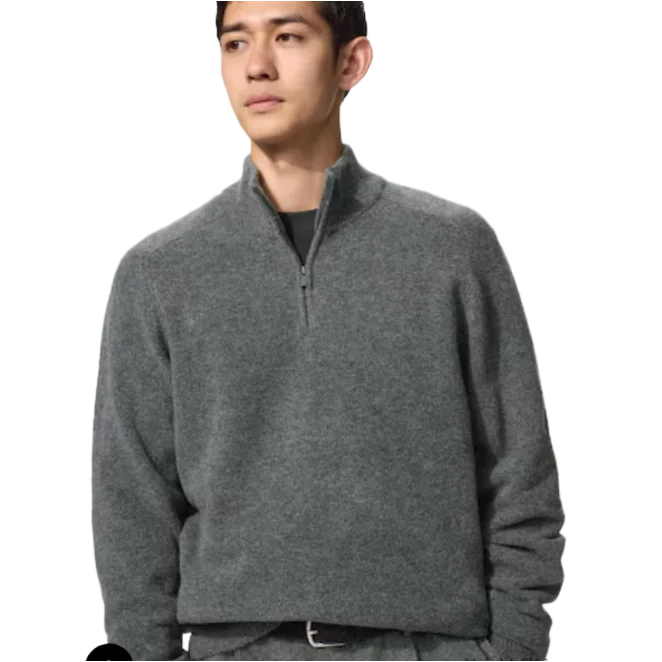 Soufflé Yarn Half-Zip Jumper