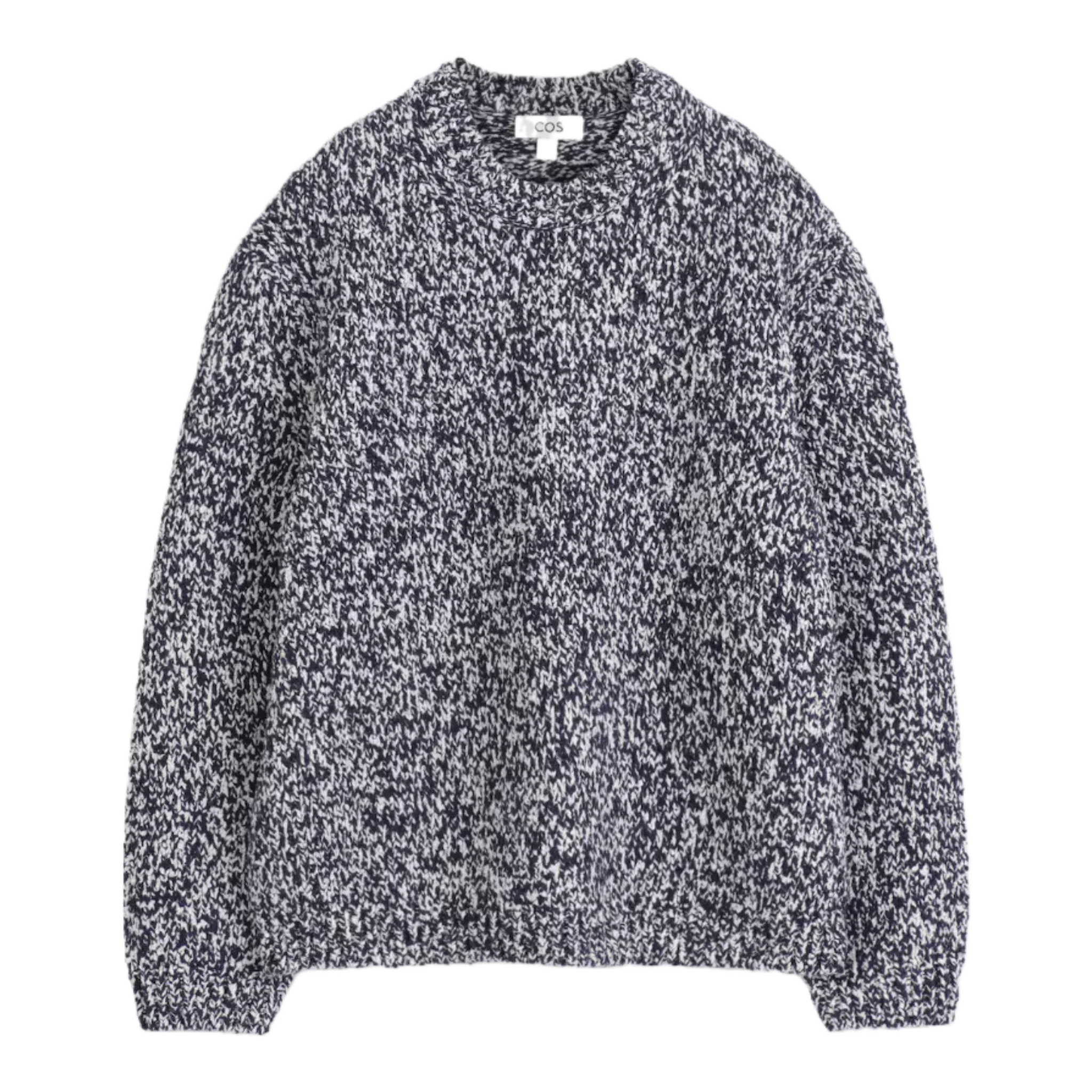 FLECKED WOOL-BLEND HEAVYWEIGHT JUMPER