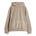 WASHED COTTON-JERSEY HOODIE BEIGE