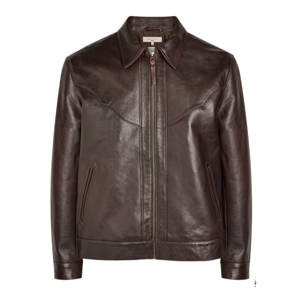 Joppe western leather jacket