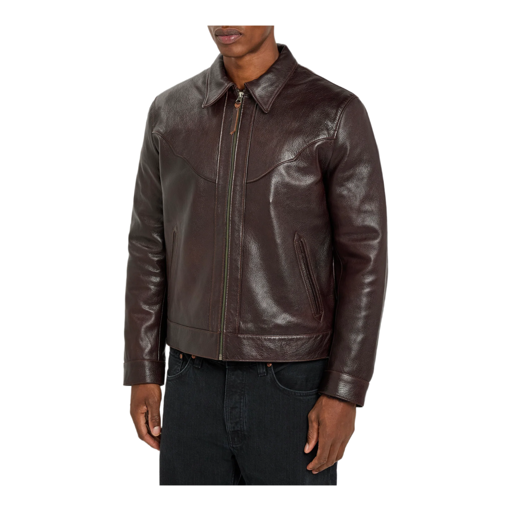 Joppe western leather jacket