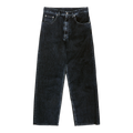 Washed straight-leg jeans