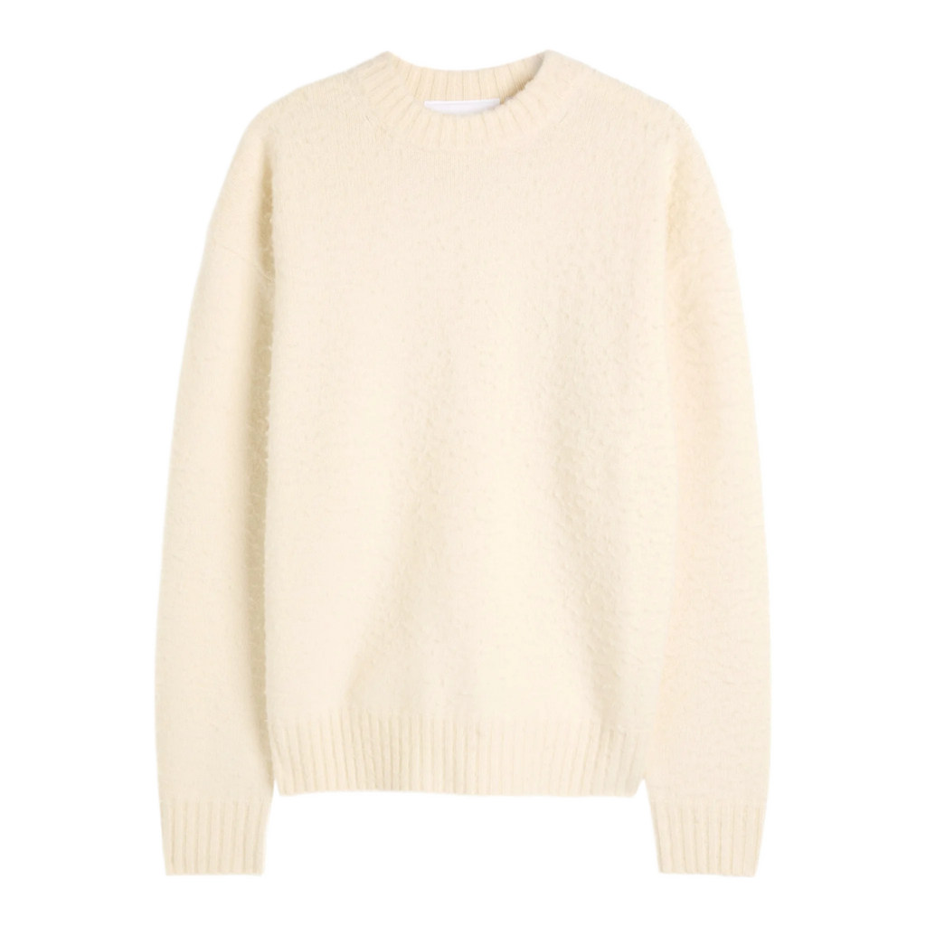 Miles textured wool-blend jumper