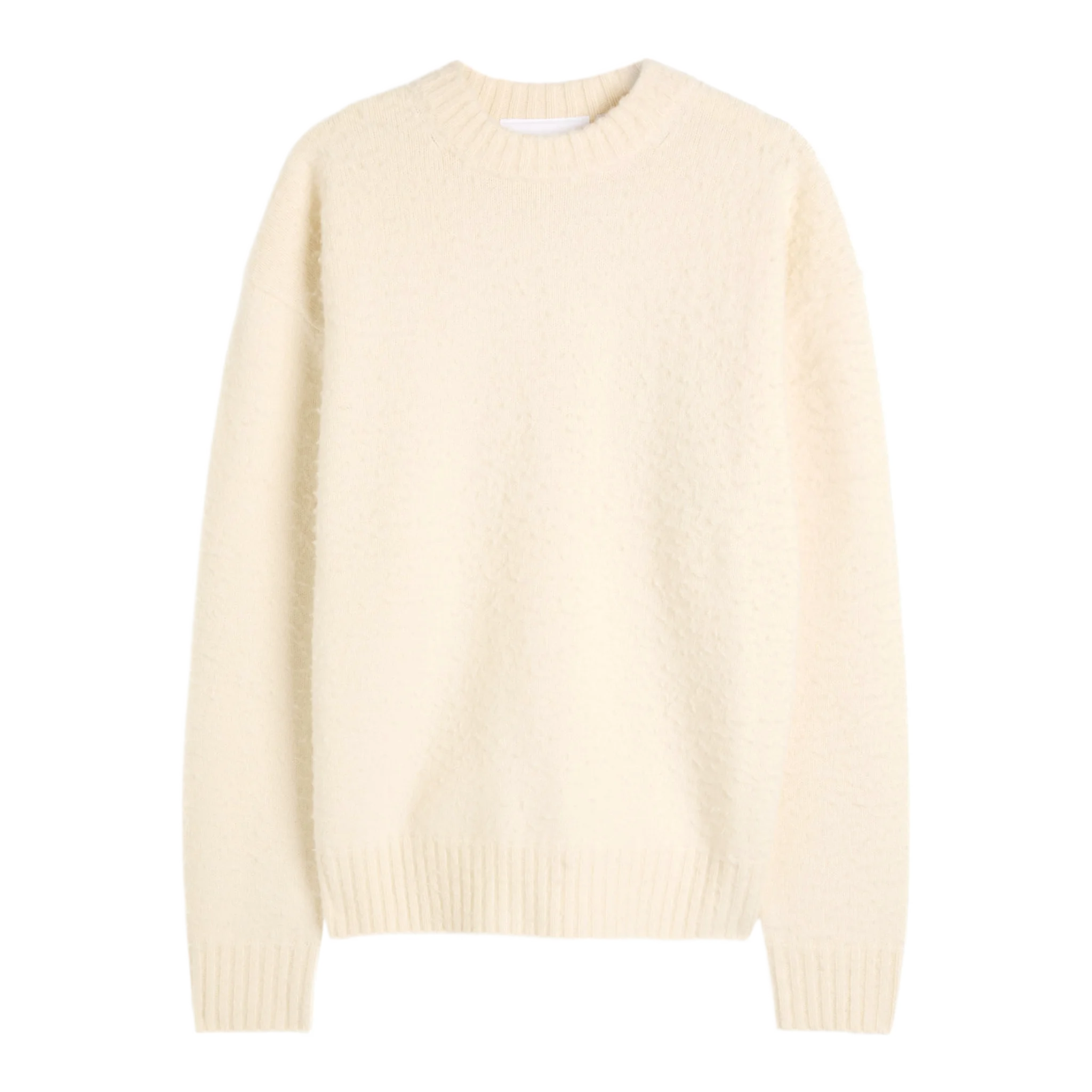 Miles textured wool-blend jumper