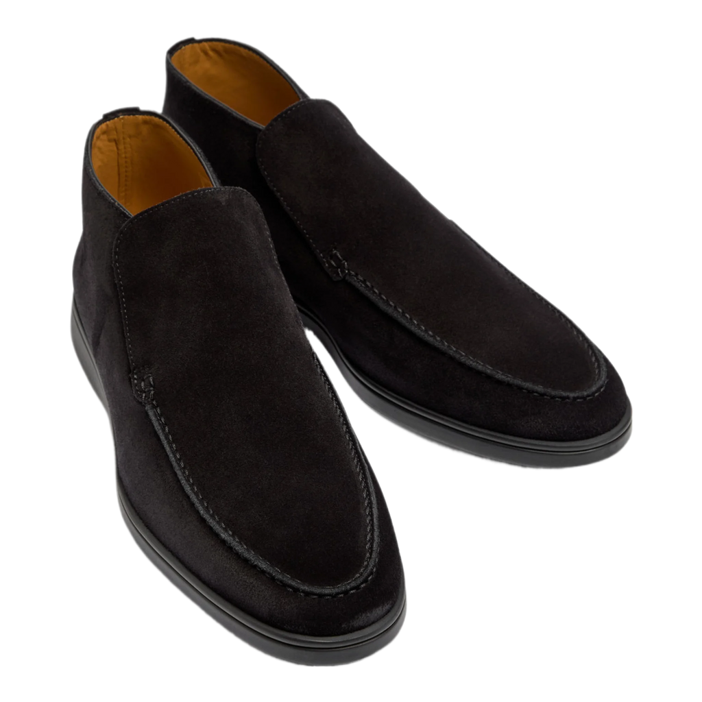 City suede loafers