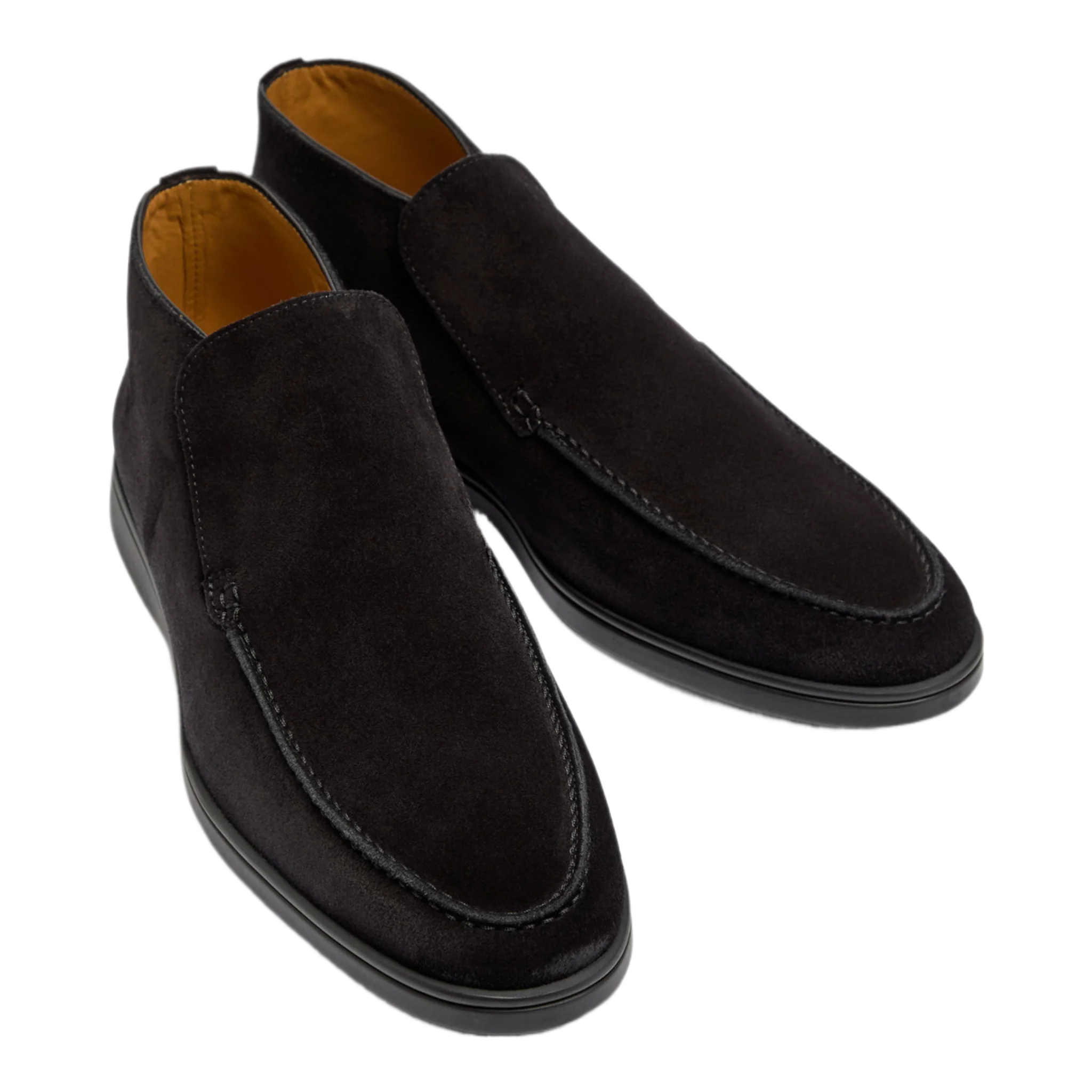 City suede loafers