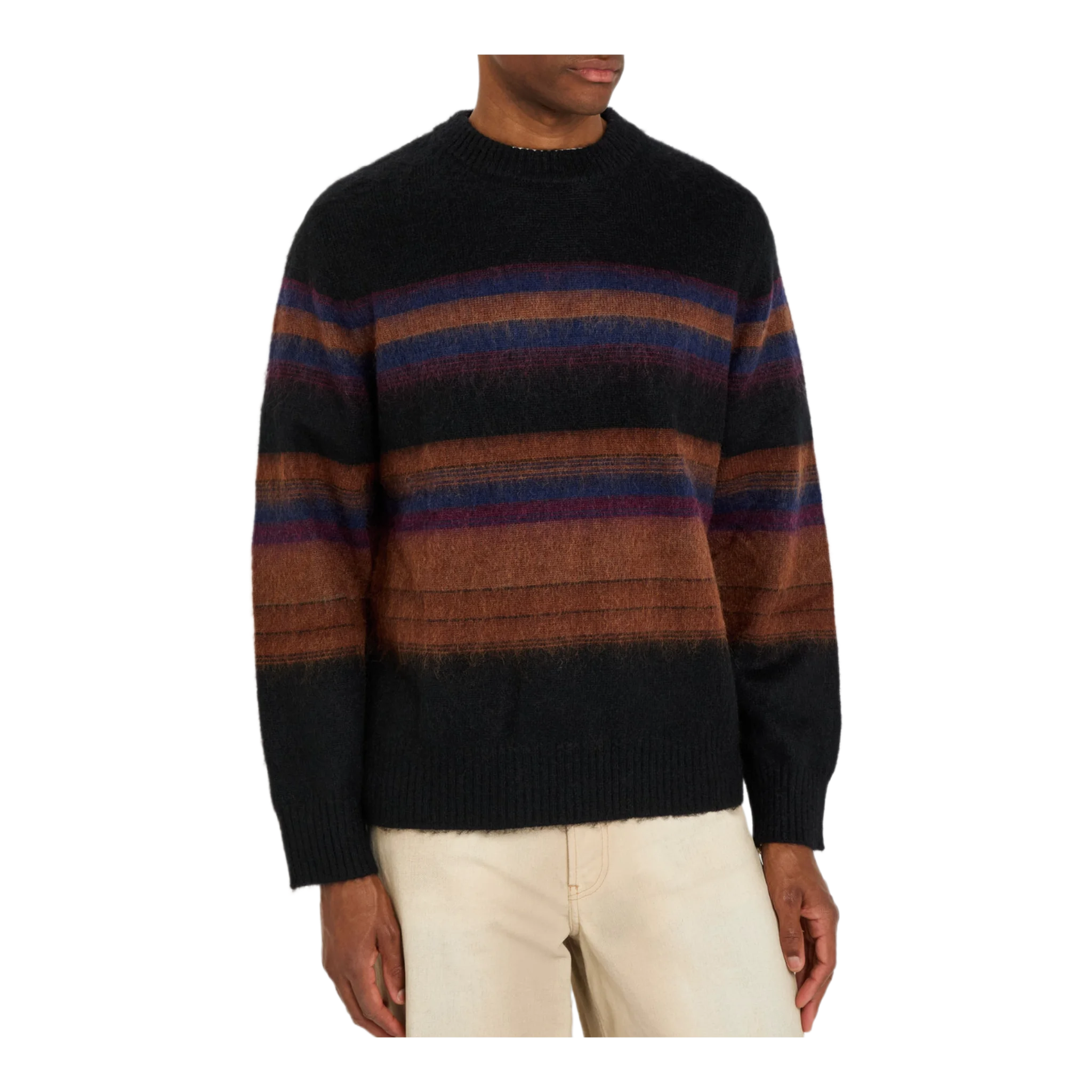 Wilde striped wool-blend jumper