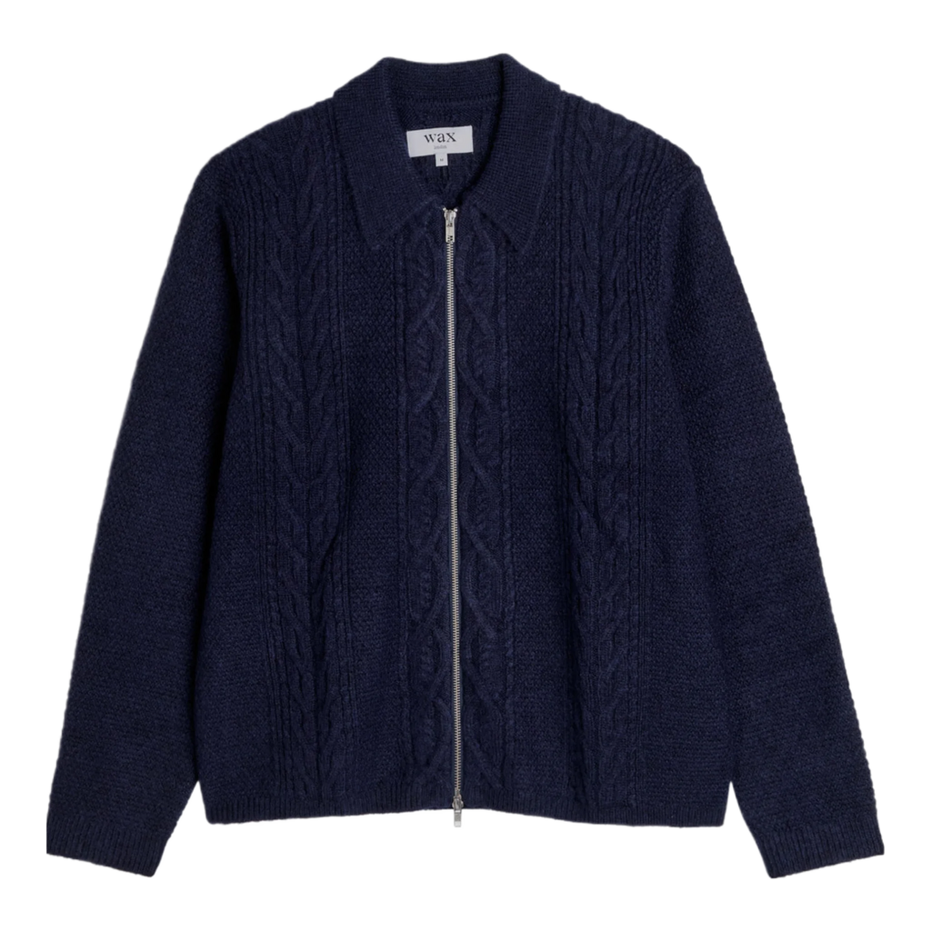 Friar cable-knit jacket
