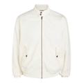 Logo-embroidered twill jacket