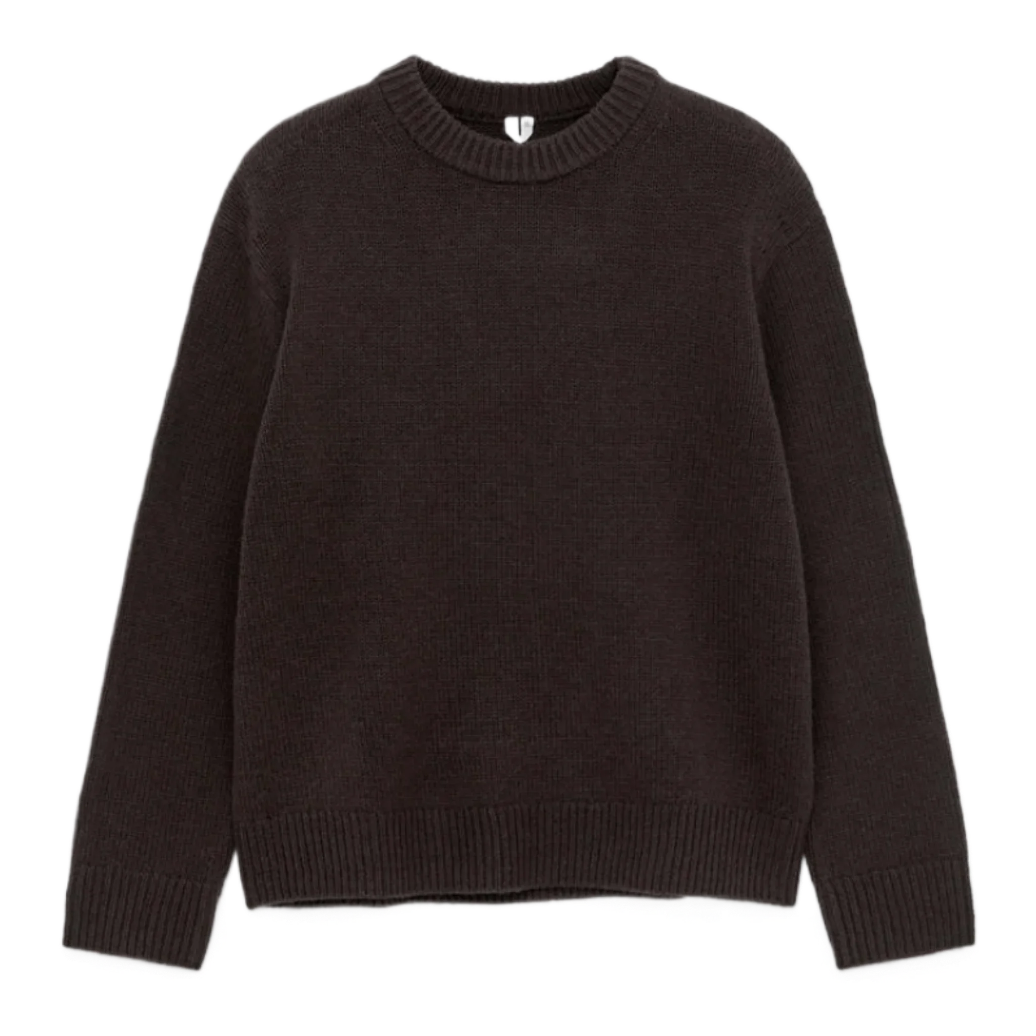 Heavy Knit Wool Jumper Brown