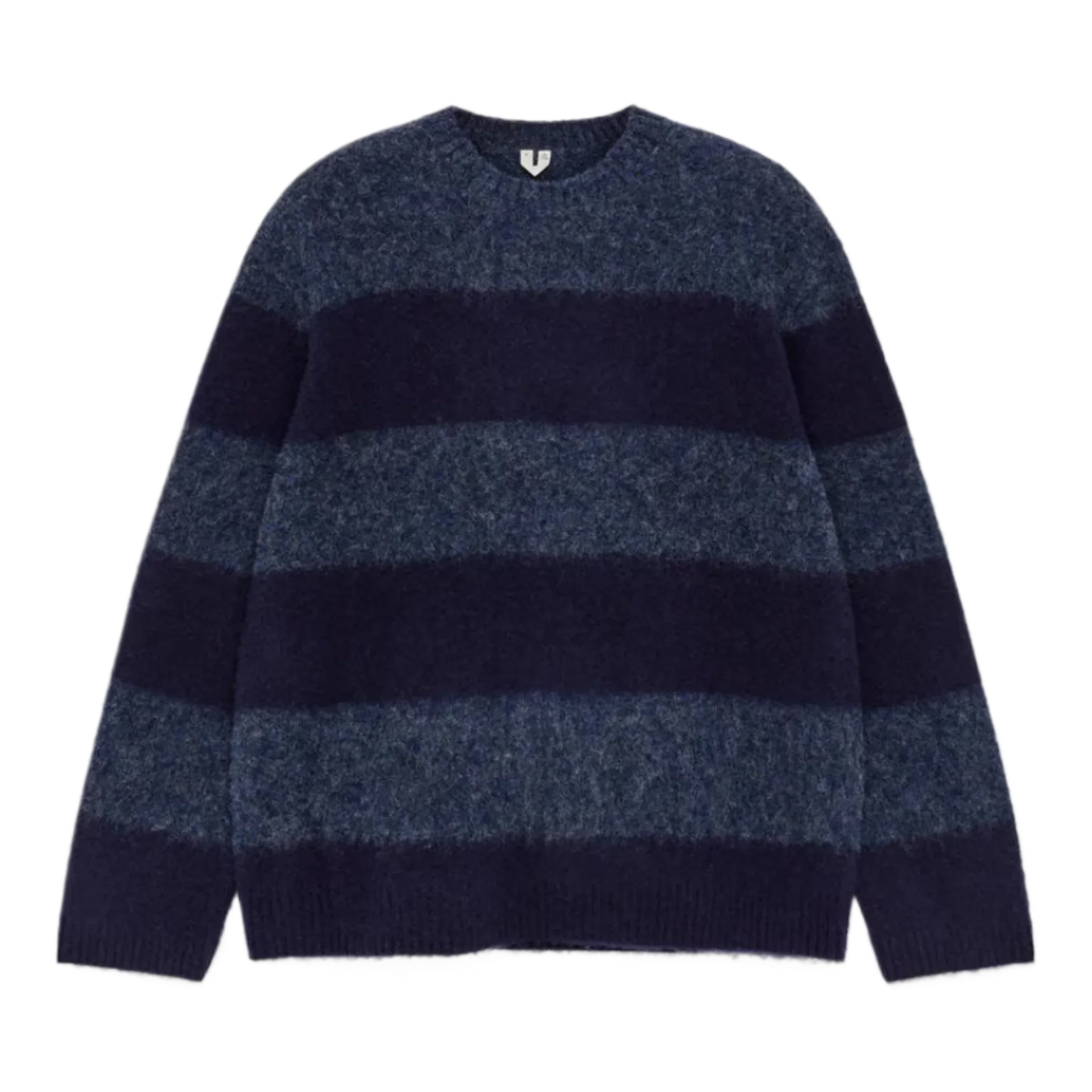 Wool Jumper Striped Grey/Blue