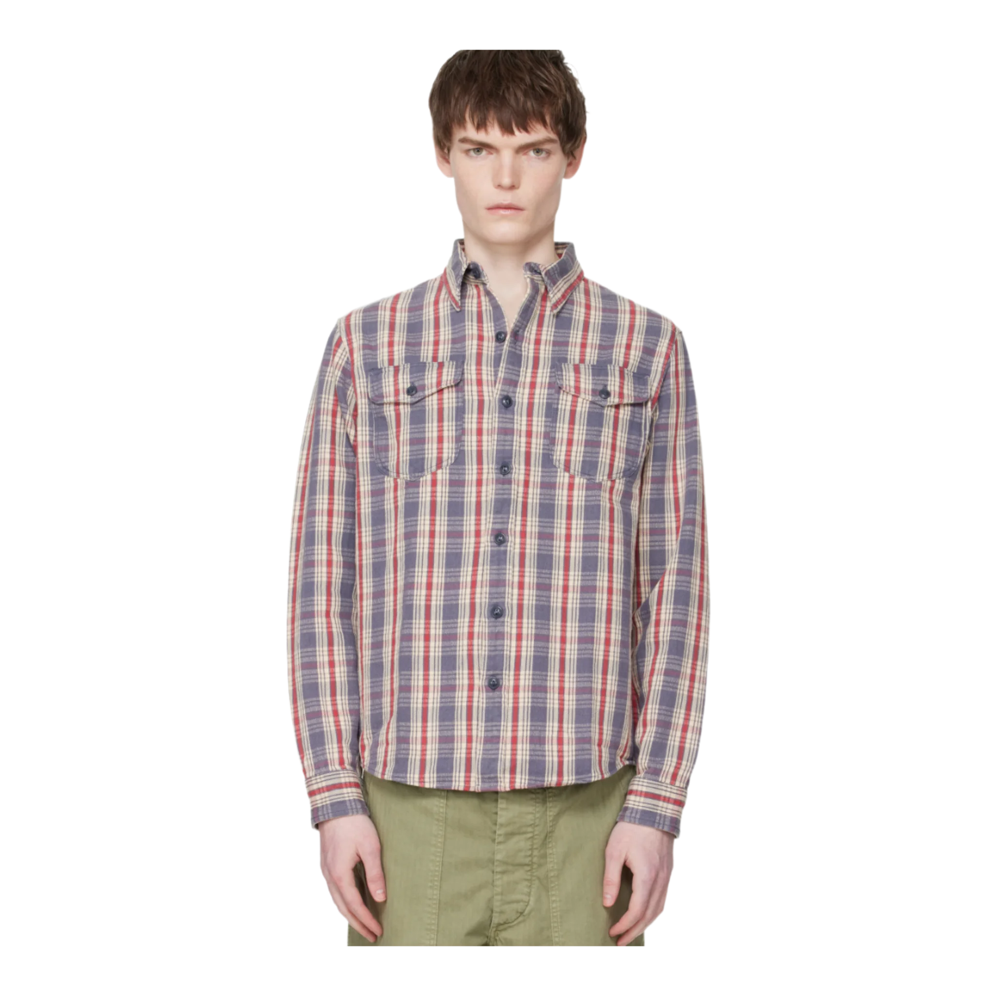 Blue & Off-White Lee Shirt