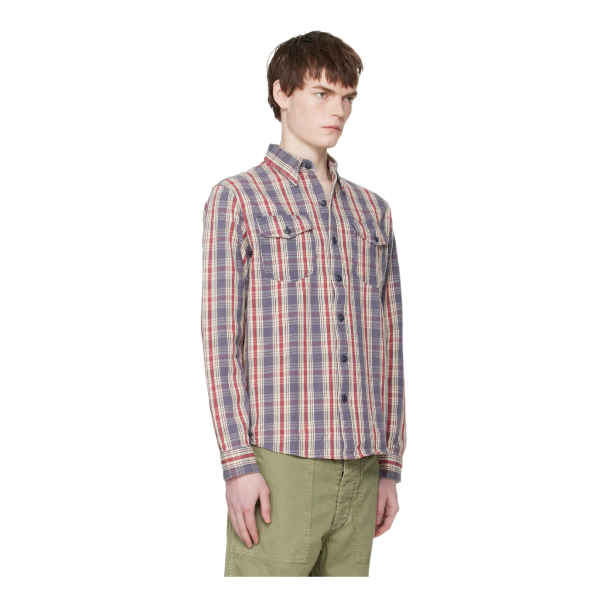 Blue & Off-White Lee Shirt
