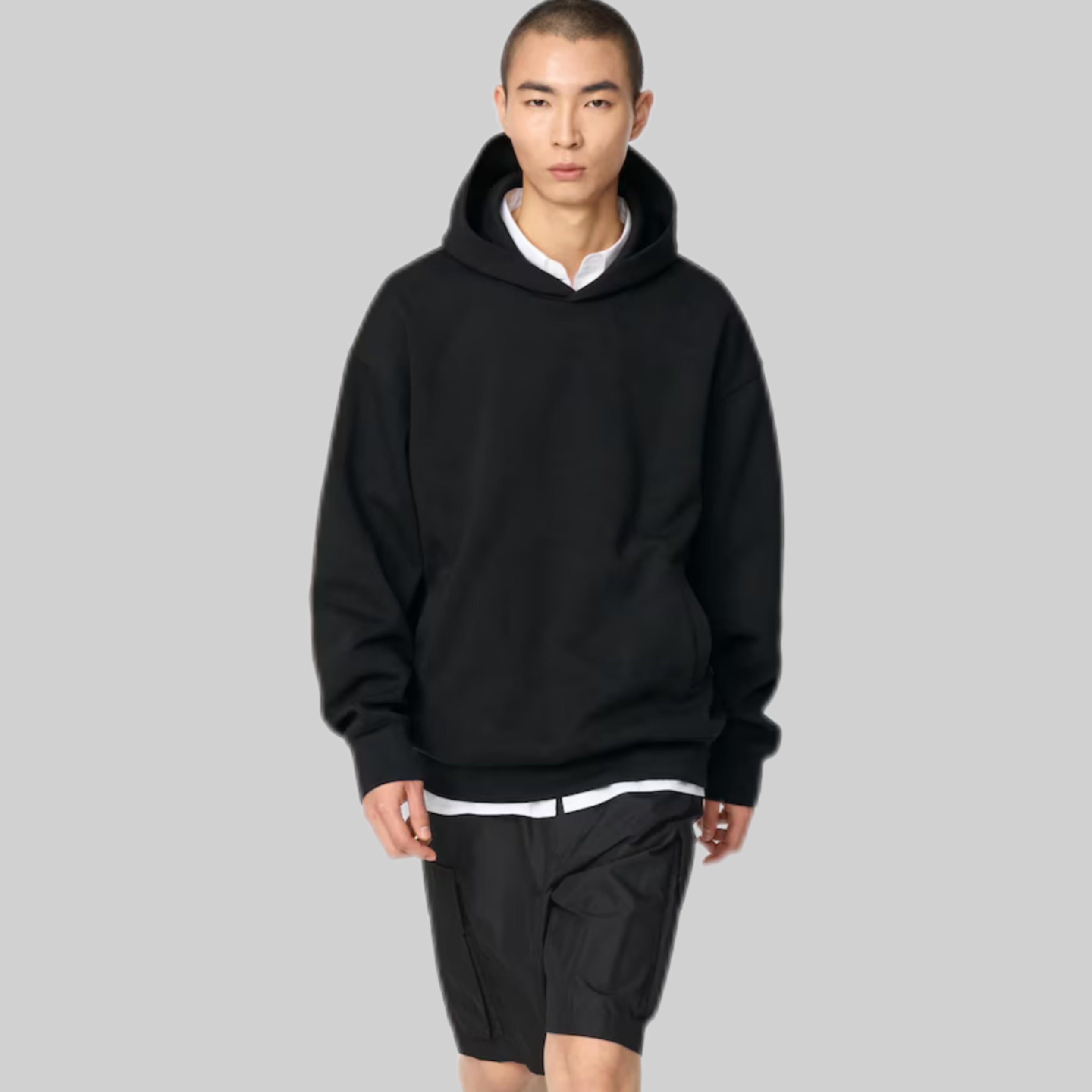 Sweat Oversized Pullover Hoodie – Relaxed Fit Cotton Blend