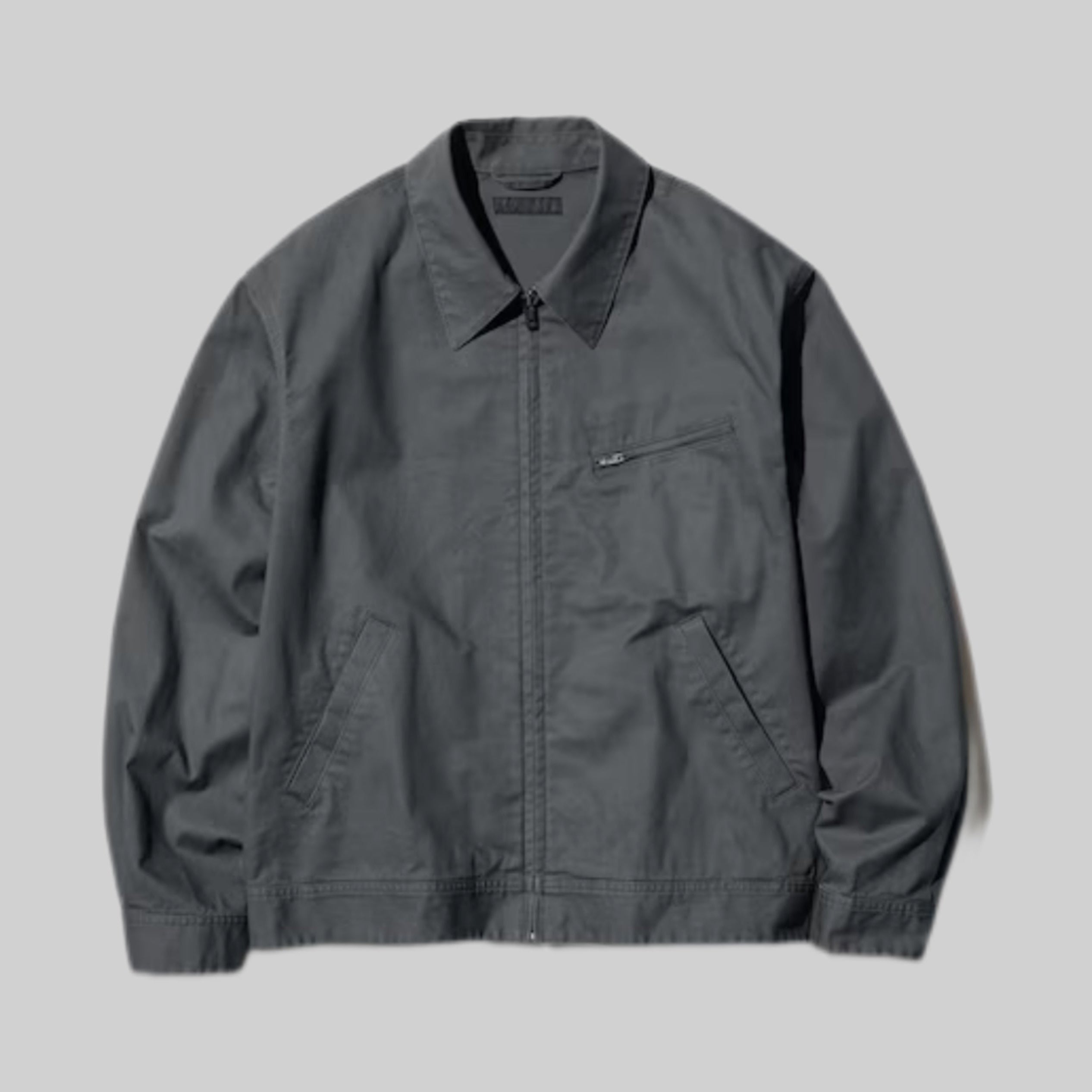Zip-Up Blouson – Vintage-Inspired Unisex Jacket with Modern Fit