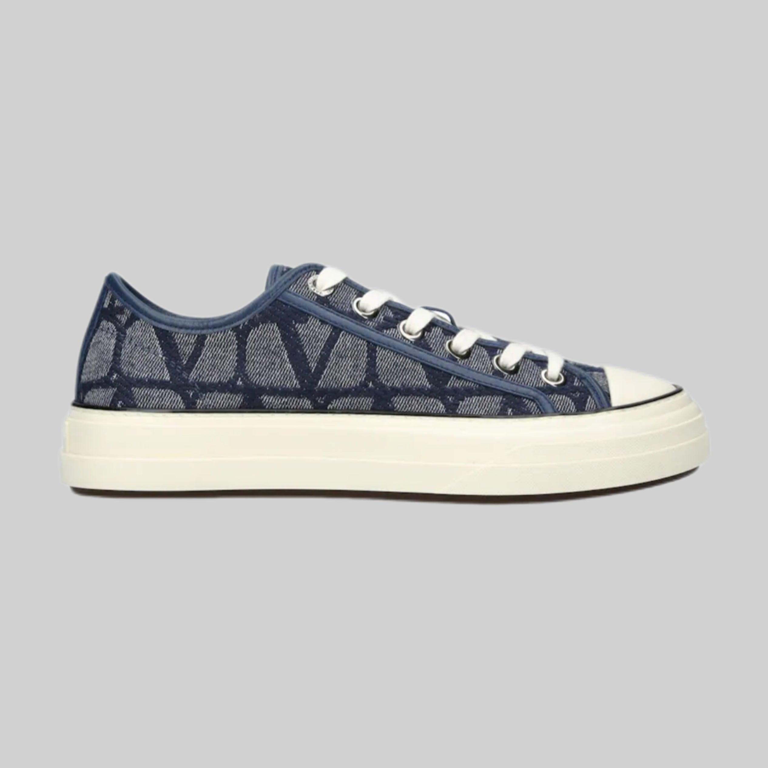 VALENTINO GARAVANI DENIM TOILE ICONOGRAPH SNEAKERS