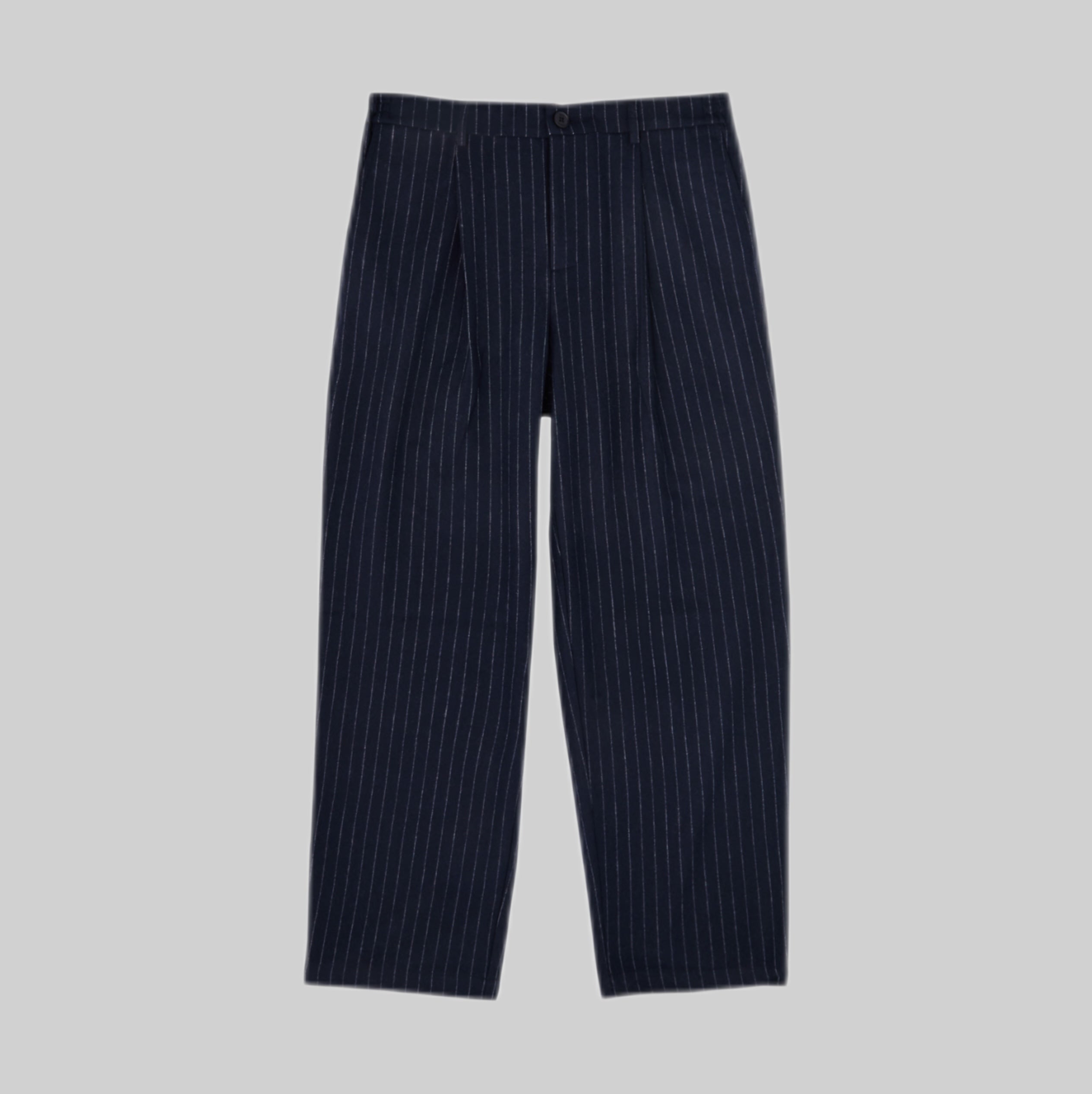 Malham Pinstriped Wool-Blend Trousers