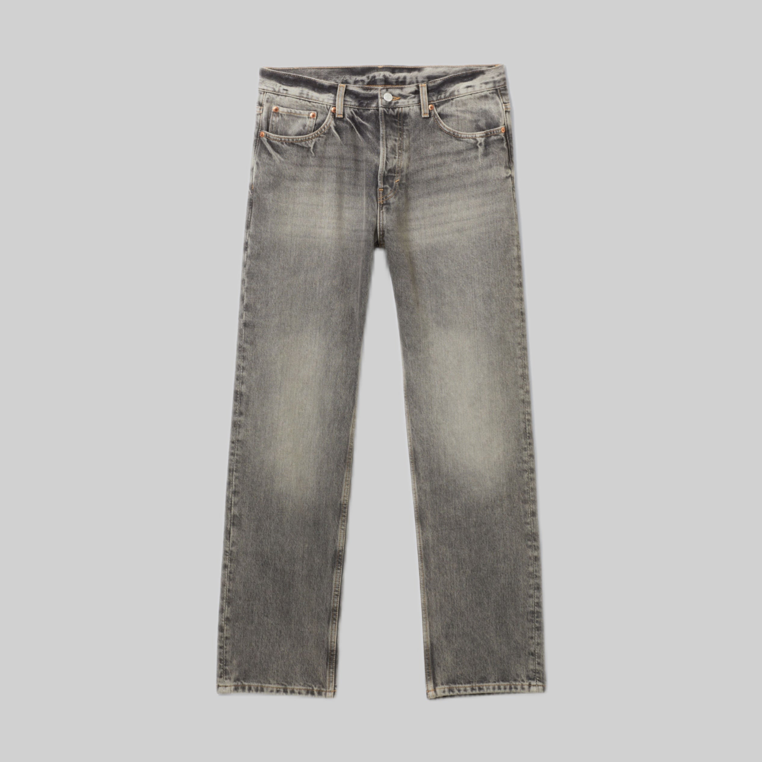 Straight Jeans Space With Loose Fit - Grey