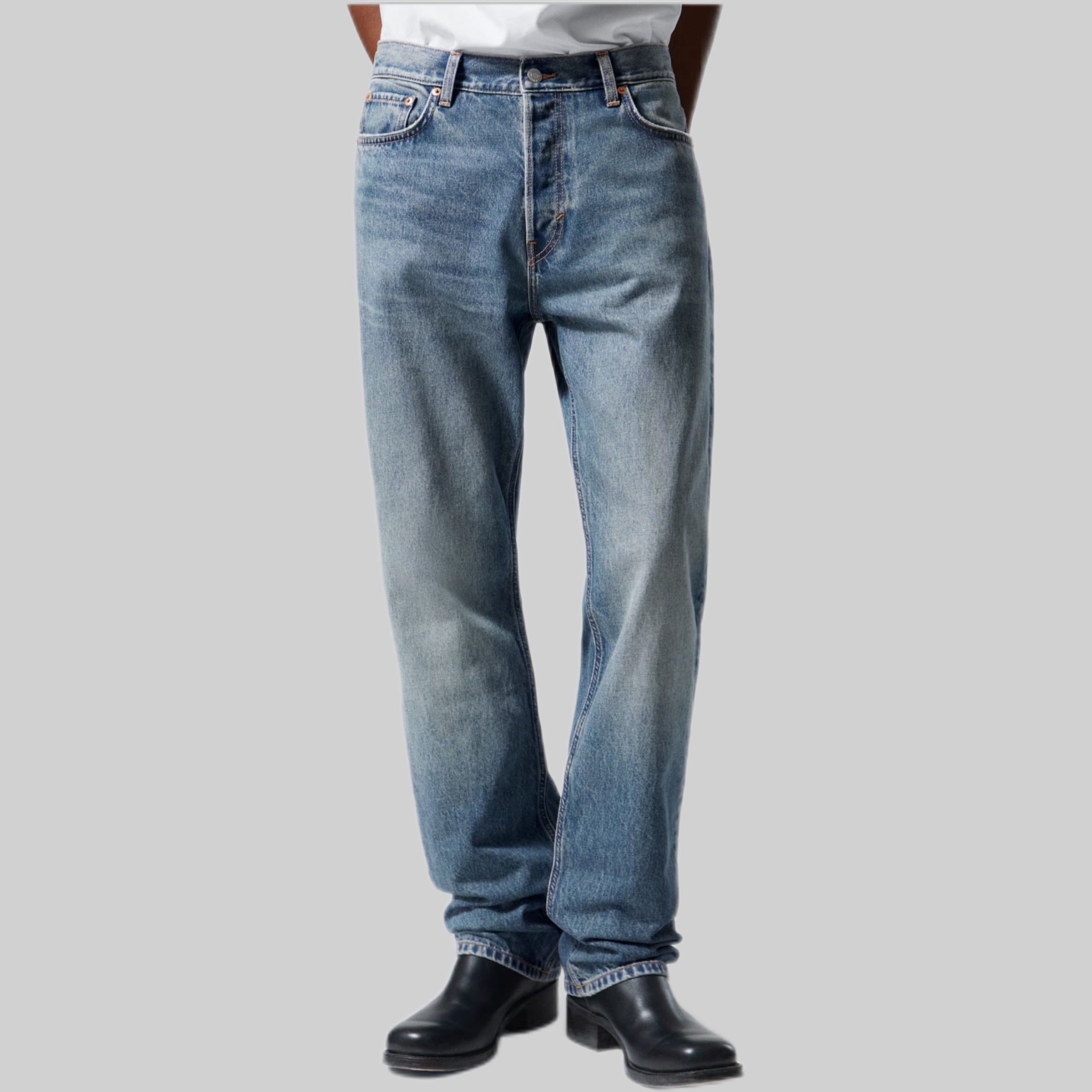 Space Relaxed Straight Leg Jeans