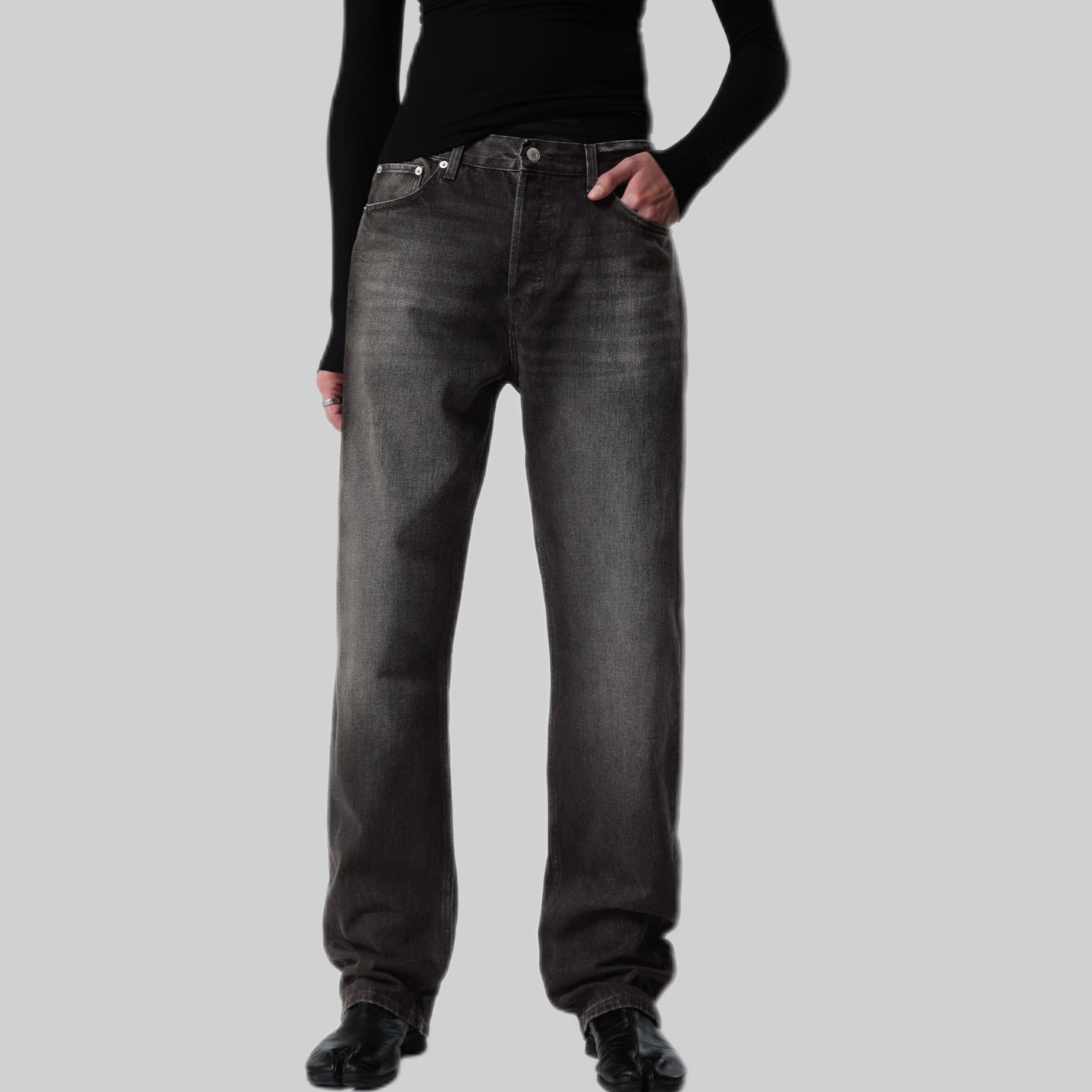 Space Relaxed Straight Leg Jeans