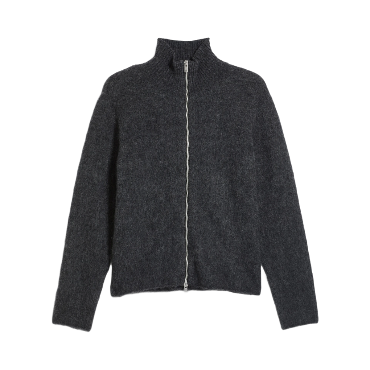 Weekday Relaxed Alpaca-Blend Zip Cardigan