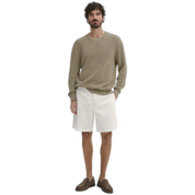 White Regular Rise with Drawstring Waist