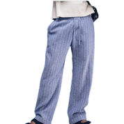 Lightweight Blue Striped Pants