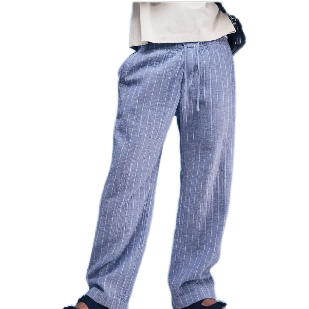 Lightweight Blue Striped Pants