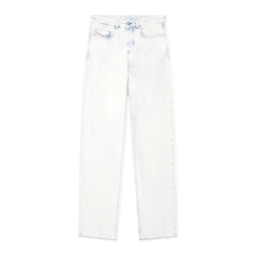 2001 D-Macro Relaxed Jeans – Low Waist & Ice Blue Wash