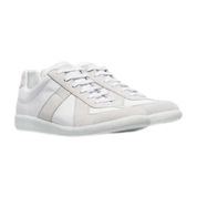 Replica Low Top Sneakers White Suede Leather