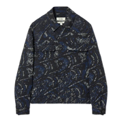Nature-Inspired Pattern with Classic Collar