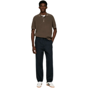 Linen Blend Trousers – Elastic Waist & Classic Fit