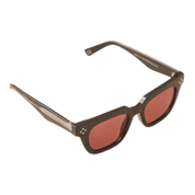 Premium Chunky Square Sunglasses – Black & Burgundy