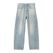 Jeans Baggy Organic Denim with Exposed Seams