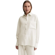 Almada Finn Crepe Shirt – Relaxed Fit in Cream