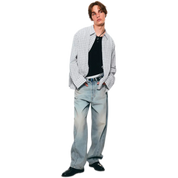 Jeans Baggy Organic Denim with Exposed Seams