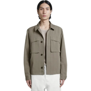 Utility Overshirt – Cotton Twill, Workwear-Inspired Design