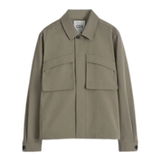 Utility Overshirt – Cotton Twill, Workwear-Inspired Design