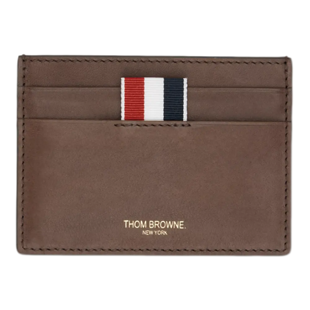 Brown Calfskin Card Holder – Luxury Leather Accessory