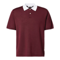 Sun Polo Sweater in Bordeaux – Refined Wool Knitwear