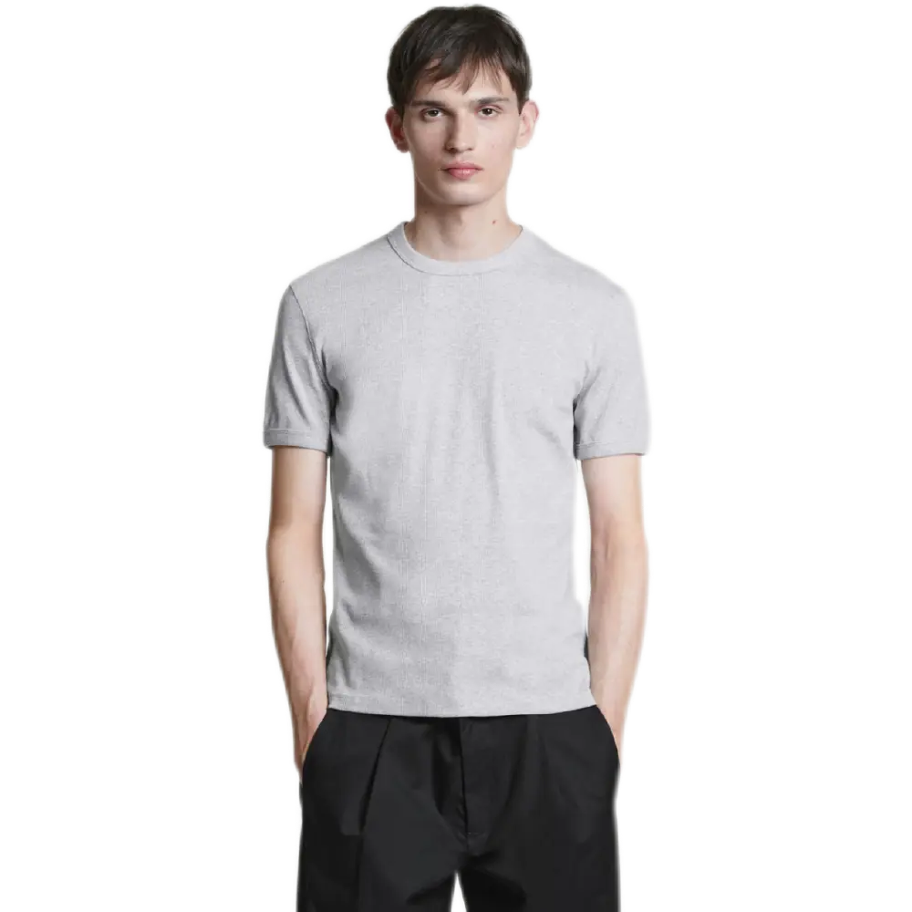 Skinny Ribbed T-Shirt – Slim Fit, Organic Cotton Blend