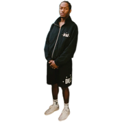 Duke Plus Black Cotton Ripstop Shorts