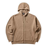 Hooded Zip Sweater – Camel Merino Wool Blend