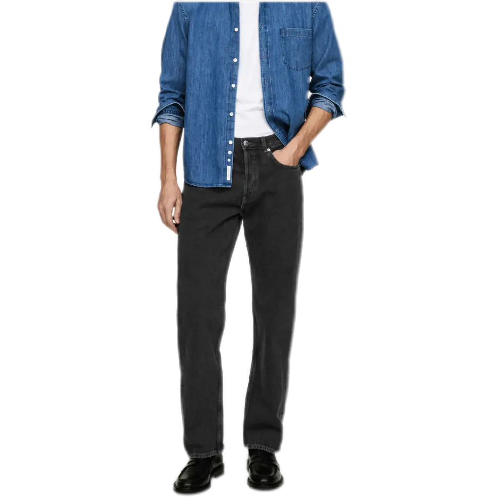 OCEAN Loose Straight Jeans